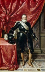 Heinrich IV. (1553-1610), König von Frankreich, in Rüstung